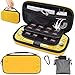 Produktbild GameHome Kompatibel mit Nintendo Switch Lite Tasche, Travel Tragetasche Hartschale Schutzhülle mit 16 Spielpatronen Kompatibel für Nintendo Switch Lite Konsole & Zubehör (Gelb)