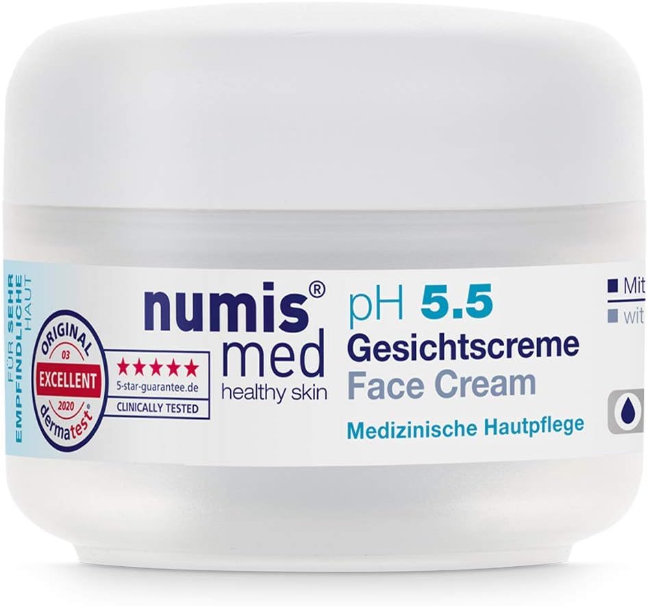 Face Cream pH 5.5 - Skin Soothing Day Cream for Very Sensitive & Sensitive Skin - Vegan Face Care without Silicone, Parabens & Mineral Oil - Skin Care Face Cream (1 x 50 ml)
