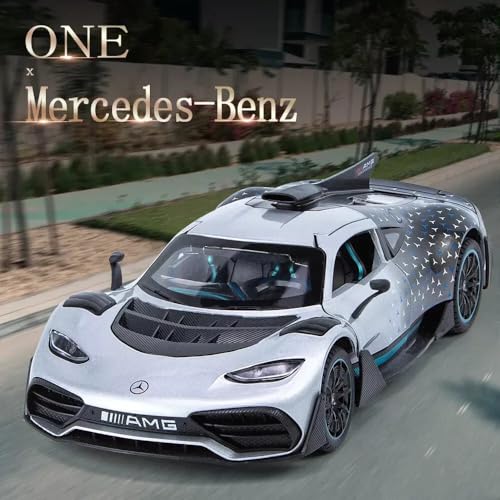 Image of Alokik Enterprise Compatible for 1:24 Merceedes AMG ONE Toy Car Model, Diecast Collectible Pull Back Model Car with Sound and Light, Toy Gift Vehicles for Adults Kids Boys Girls【Color As Per Stock】
