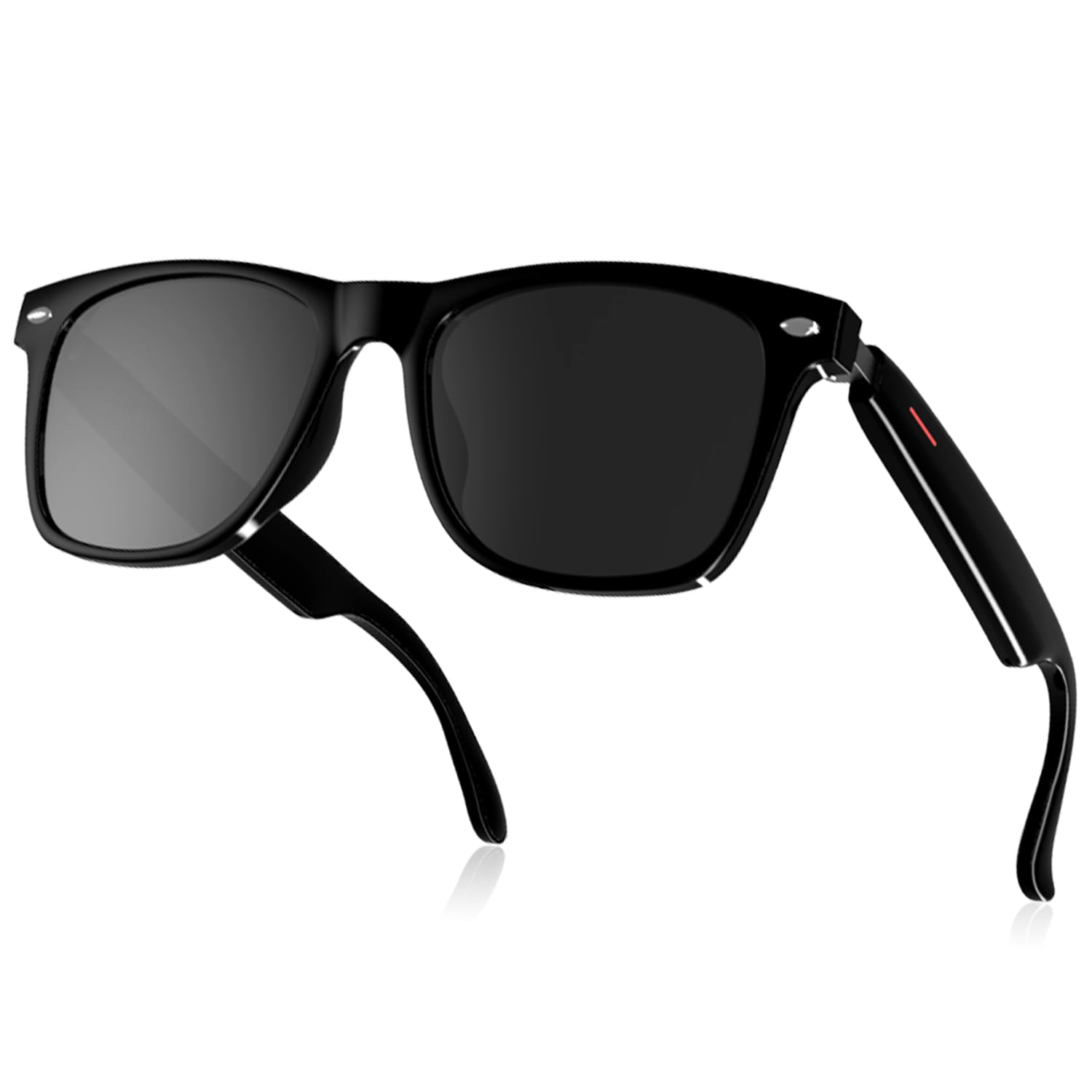 Smart Glasses, 5.3 Bluetooth Audio Glasses for Men Women, Remote Photography, Open Ear Sound With Mic & Speakers, Polarized Lenses, Automatic Noise Reduction, Touch Voice Assistant (E13)