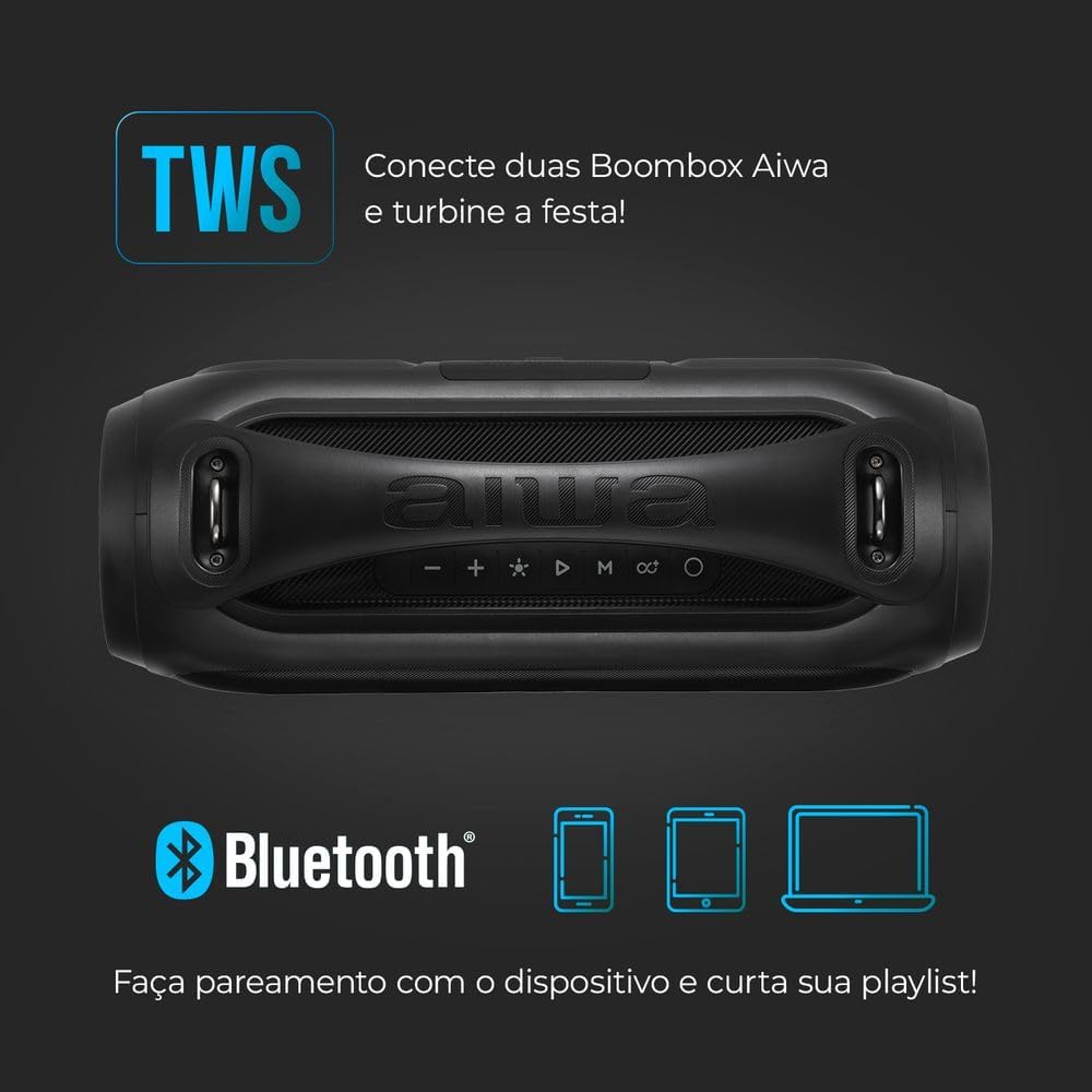 Review Caixa de Som Boombox AIWA: O Som Perfeito para Suas Festas com Estilo! 8 511qg8yFbcL. AC SL1000