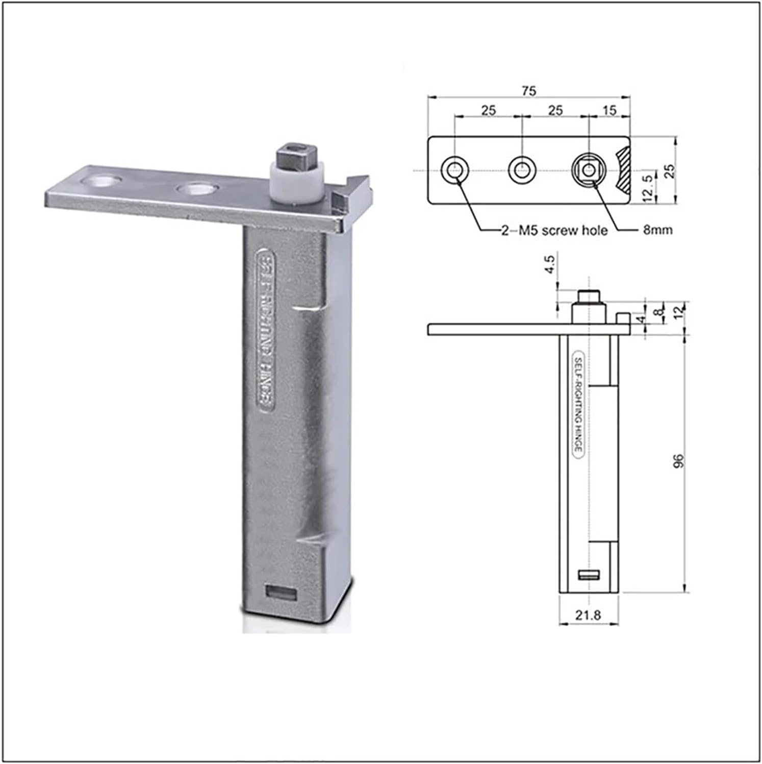 1PC Refrigerator Door Hinge Spring Hinge Refrigerator Hinges Automatic Door Pivot Hinge Zinc Alloy Door Hinges