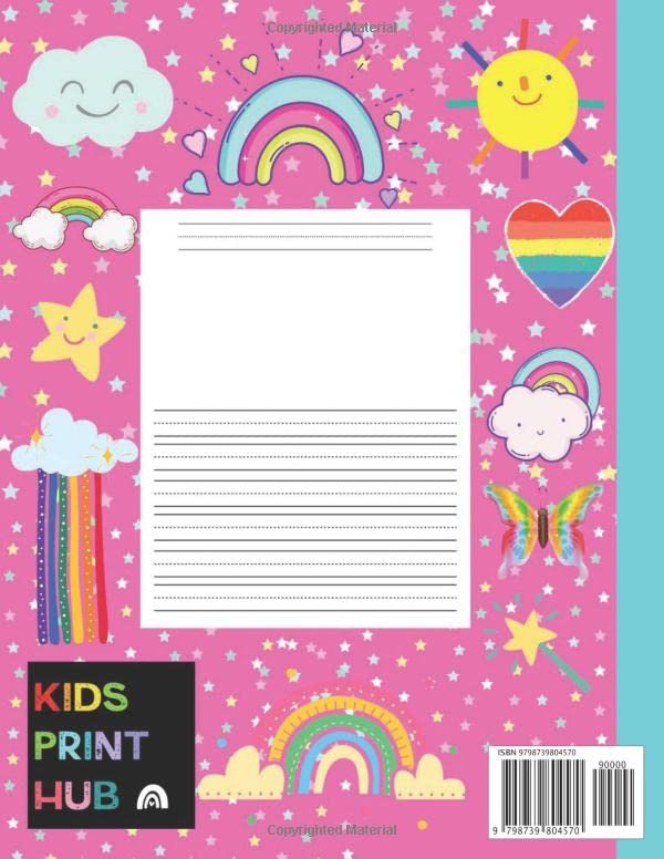 Draw and Write Journal for Kids: Rainbow Design (K- 2) (Draw and Write Journals for Kids) - Image 2