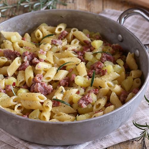 Pasta con patate e salsiccia