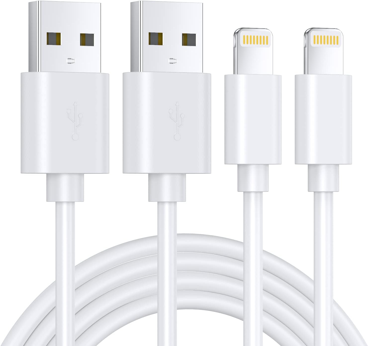 NINGKPOW IPhone Ladekabel 2er Set 1m - MFi Zertifiziert Schnellladekabel