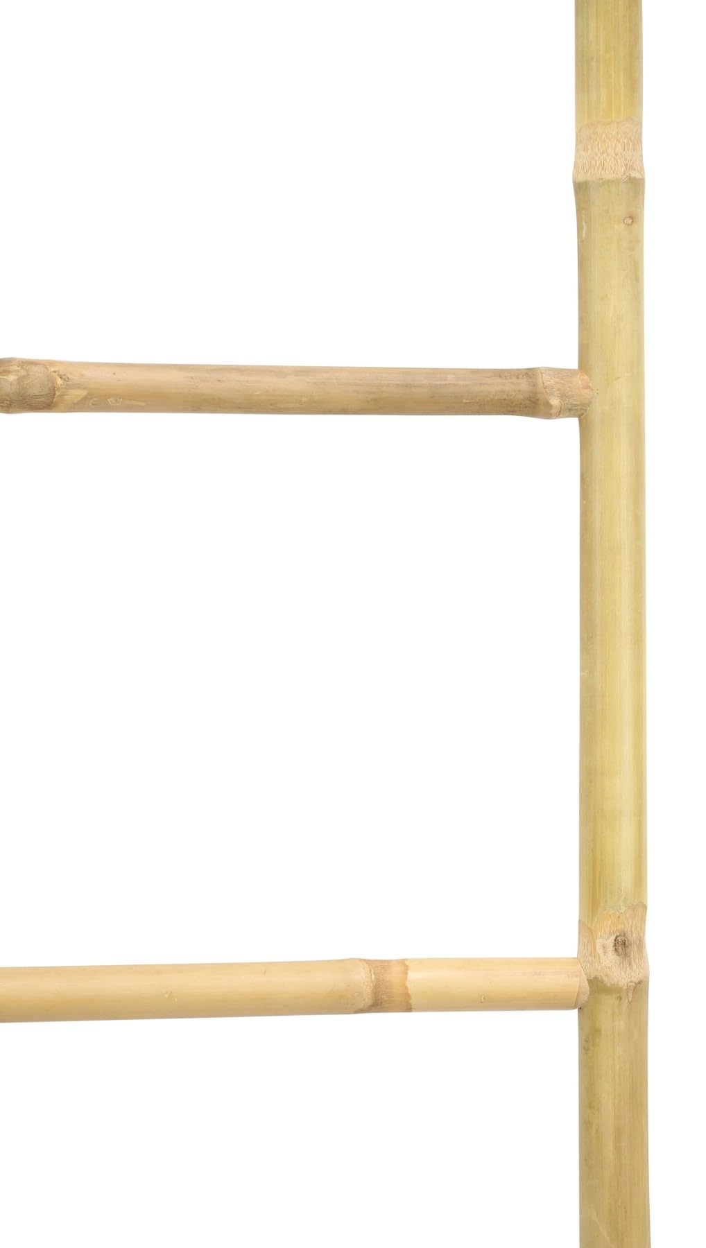 Dekoleidenschaft Handtuchleiter aus Bambus, 115 cm hoch, 4 Sprossen, Handtuchständer, Kleiderständer, Pflanzenleiter, Kleiderleiter, Aussen-Handtuchhalter, Anlegeleiter, Kletterhilfe, Garten-Deko
