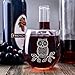 On The Rox Engraved Stemless Wine Glasses-16.75 Ounce Capacity-Owl Design- 2 Piece Set- 16.75 Ounce Capacity- Elegant Glass-Multi-Gift for any Occasion- USA Made (Owl-Engraved)