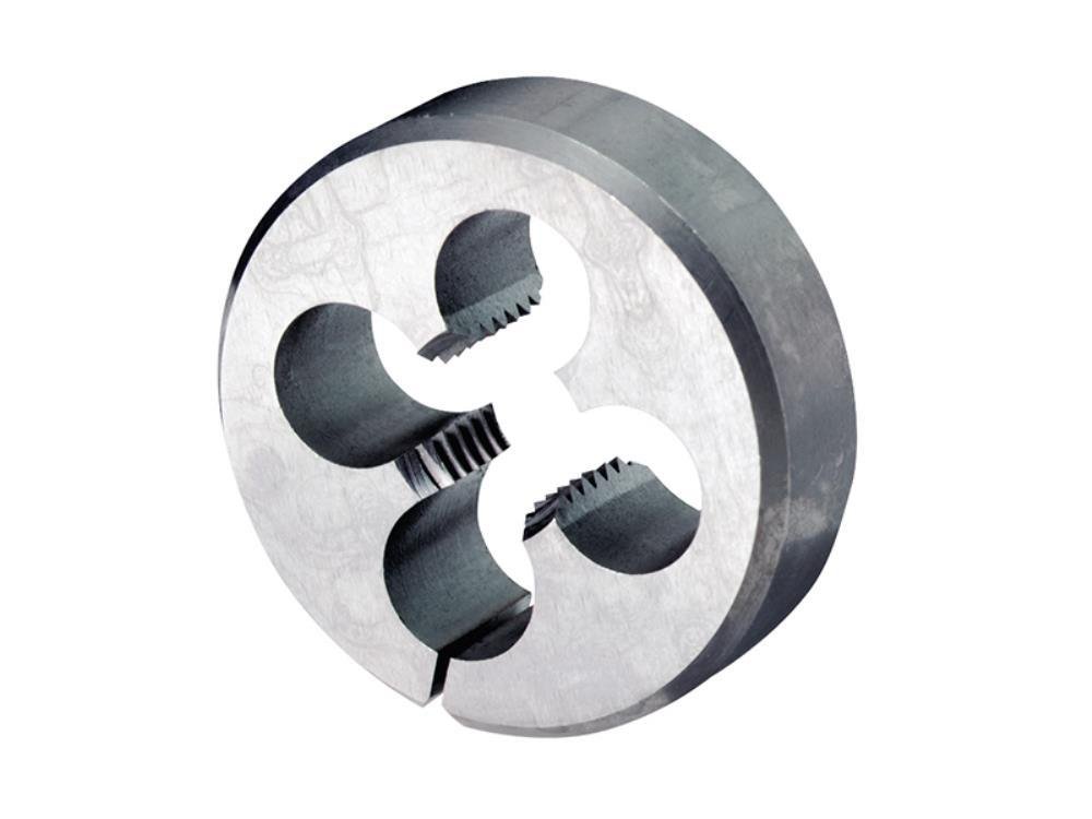 Dormer F300 Hss Circular Split Dies Metric Coarse 8.0 X 1.25 1 5/16 Od, Bright, M8 x 1.25 mm