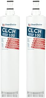 Clear Choice Taste Filter Replacement for Whirlpool 4396508 EDR5RXD1 Filter Compatible with FILTER5 WF285 WPRF-100 8212652 Refrigerator Water Filter, NSF/ANSI 42, Box of 2, Made in the USA