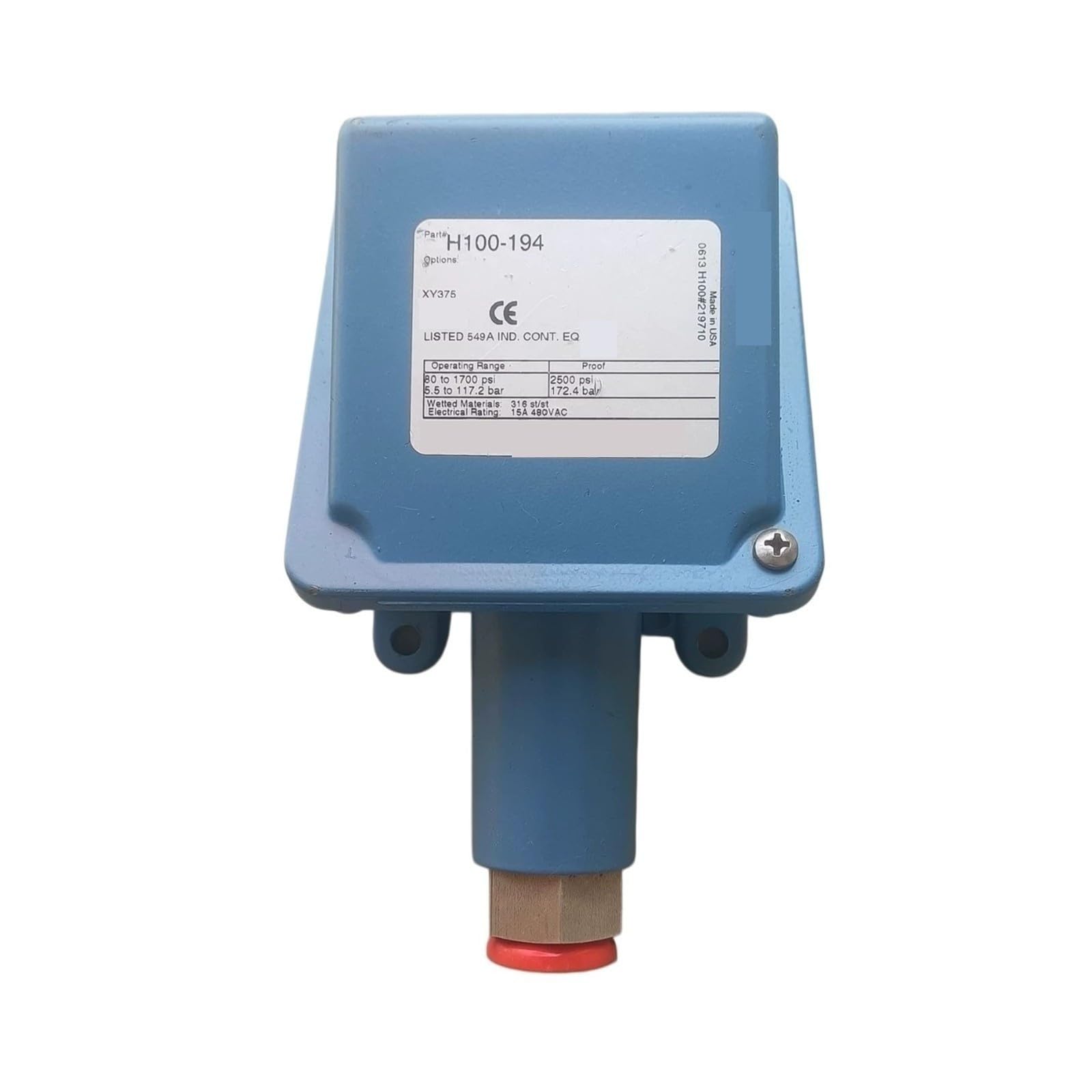 Sensor de interruptor de presión H100-194 Transmisor de presión