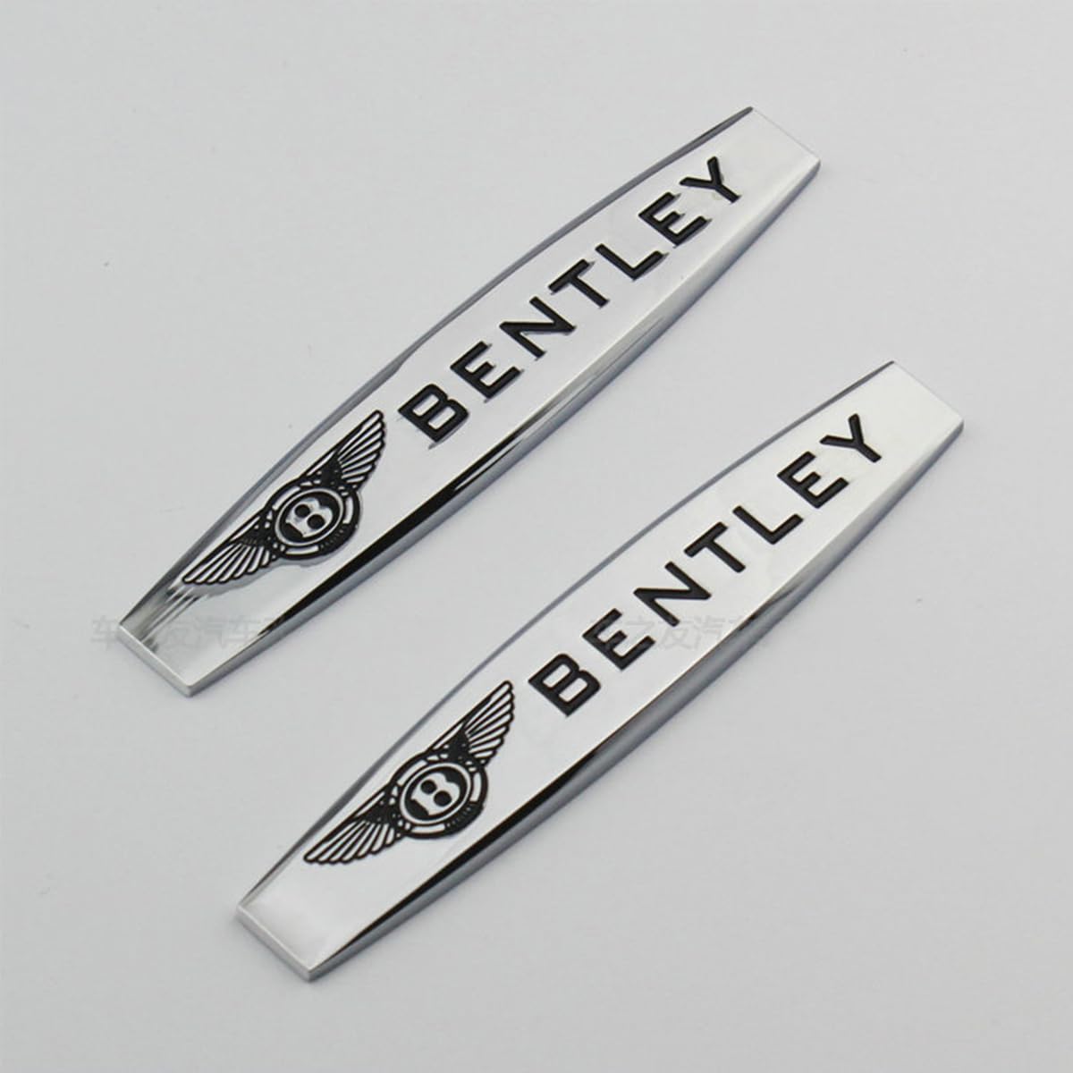 Car Emblem Decal Badge for Bentley Continental Flying Spur Bentayga Turbo Bacalar Arnage, Front Trunk Rear Trunk Emblems Car Side Emblem Logo Sticker Decals Accessories