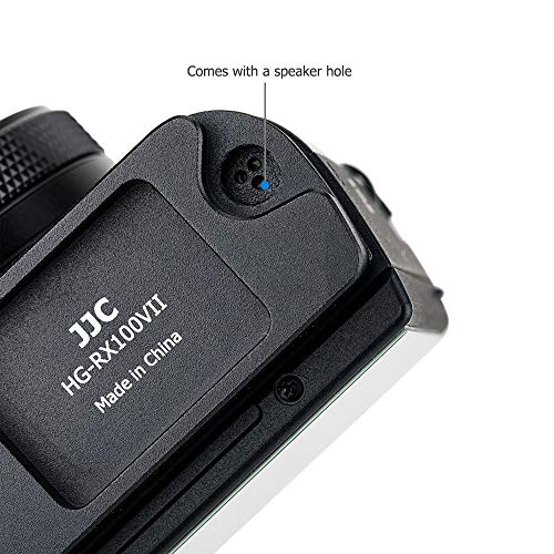 Image of JJC Solid Metal Hand Grip Secure Handle Bracket for Sony RX100 VII Camera | for RX100VII RX100M7 DSC-RX100 VII DSC-RX100VII DSC-RX100M7 Camera, Anti-Slip Pads Design, L-Shape Handgrip