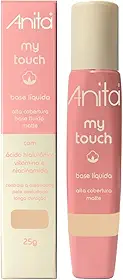 Base Líquida Matte Anita - Alta Cobertura, Controla Oleosidade, Longa Duração, Cor 03