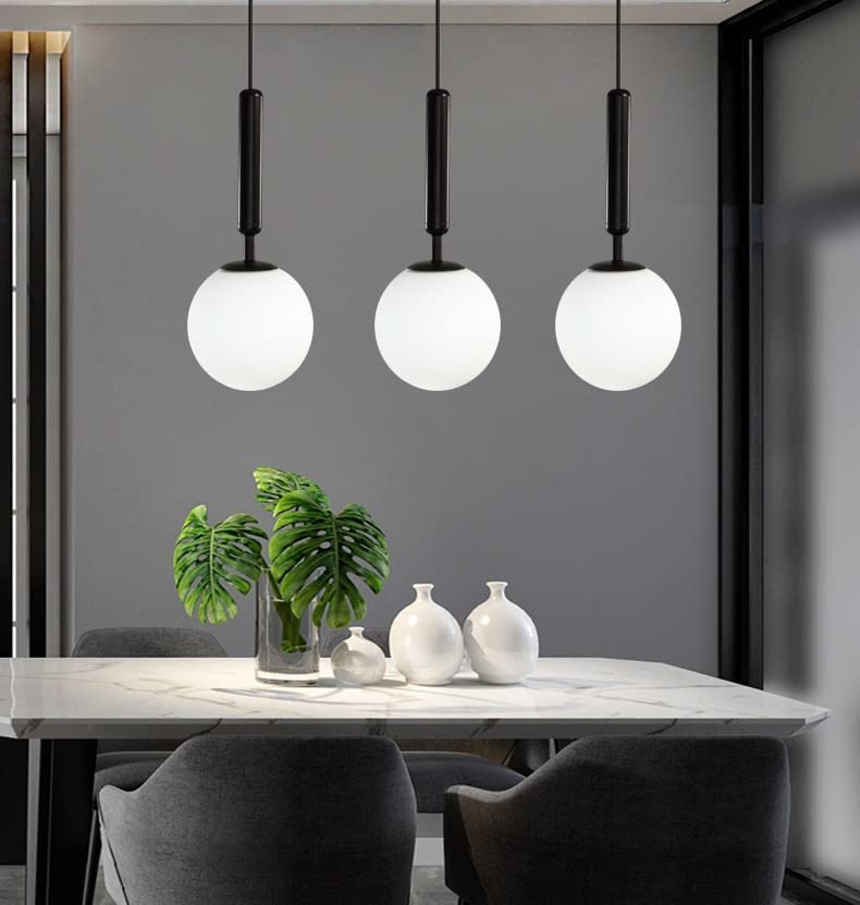 Moderne hanglamp op batterijen met afstandsbediening, USB-oplaadbaar, keukeneiland, voor woonkamer, eettafel, slaapkamer, hanglamp, wit