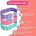 Booty Bands Workout Resistance Hip Bands – Set of 3 Resistance Bands for Legs and Butt, Non Slip Hip Bands for Legs, Butt, Booty Building, Squats