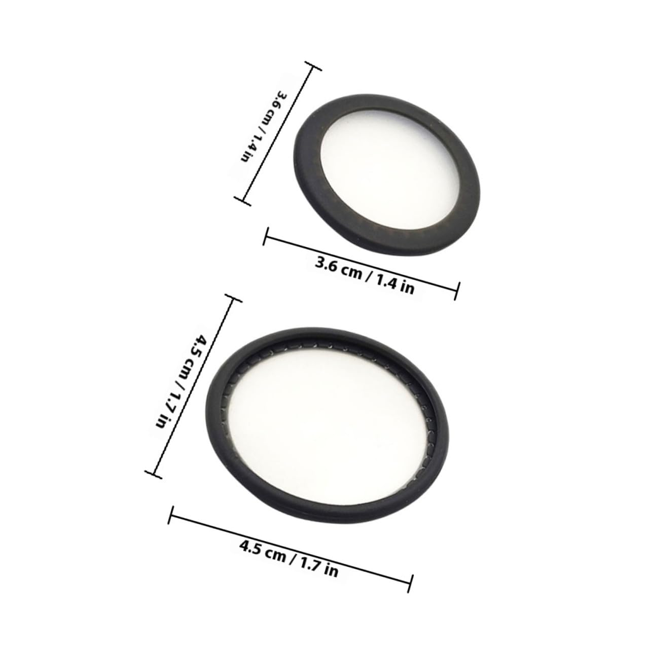2 Sets Replacement Stethoscope Diaphragm Covers for Adult and Pediatric Stethoscopes, Suspended Membrane Replacement Parts Compatible with Standard Diagnostic Devices