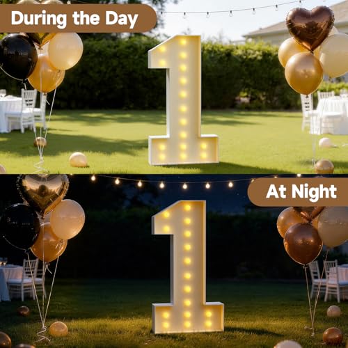 Mixifox 5FT Marquee Numbers 8 Large Light Up Numbers Birthday Decoration by Mixifox - Image 5