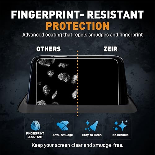 Image of ZEIR [4 PACK Screen Protector For TATA NEXON CNG 2023+ - SMART+ & SMART + S - 7 INCH INFOTAINMENT + 4 Inch INSTRUMENT + DIGITAL STEERING + Button AC CONTROL GUARD || Only Compatible with CNG Models Nexon 2026 Accessories [Not Tempered Glass]