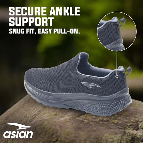 Image of ASIAN Wonderwalk-12 Walking Shoes for Men | Ultra Lightweight & Breathable Shoe| Full EVA Sole, Soft Memory Foam Insole, Easy Slip-On Comfort | Inspired by MS Dhoni Everyday Walking Style
