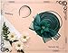 dressfan Womens Church Derby Fascinator Hats Headpiece,20s 50s Vintage Linen Feather Headband Hair Accessories Headwear for Derby/Wedding/Church/Cocktail/Tea Party,M2-Dark Green