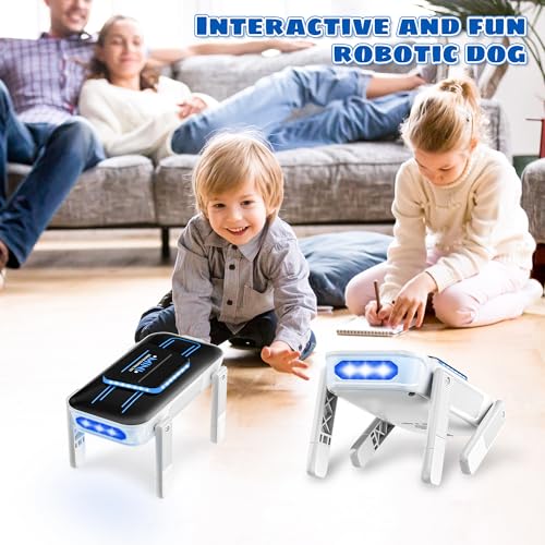 Smart Robot Dog - Interactive STEM Pet with Touch Sensors, 30+ Actions & Glowing Blue LEDs, RC Robot Toy for Kids Ages 3 and Up - Image 7