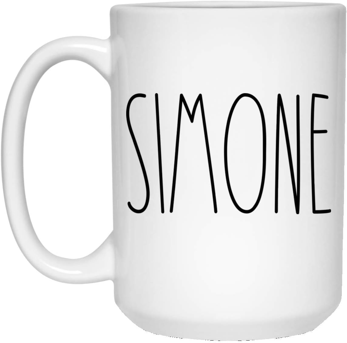 Name Coffee Mug Front & Back Personalized Text Birthday