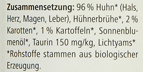 defu Katzenfutter | 12 x 410 g | Pate Bio Huhn Sensitive | Alleinfuttermittel Premium Bio Nassfutter für Katzen