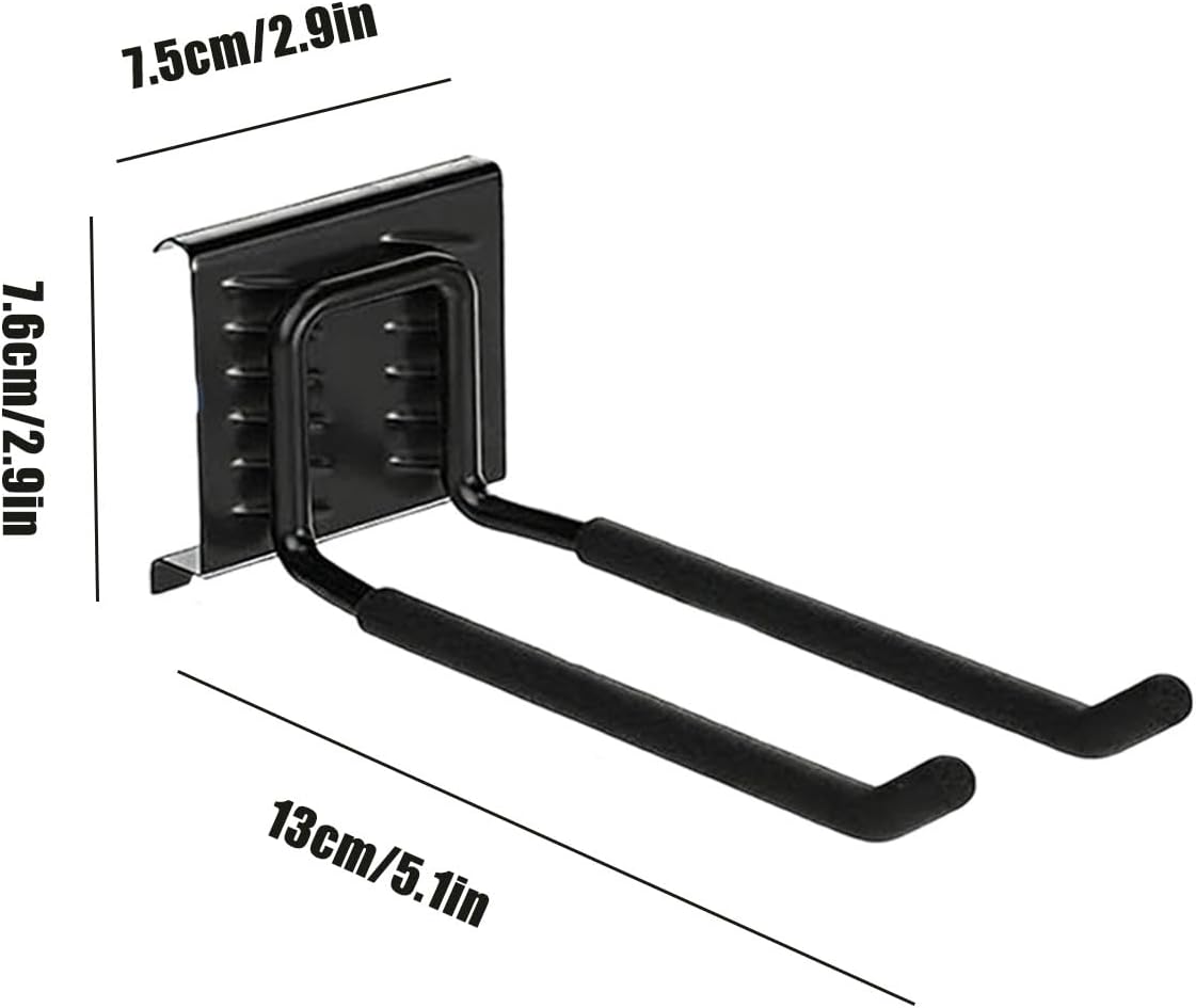 Ski Storage Rack - Non-Slip Organizer Skateboard Holder Equipment - Snowboard Holder Wall Mounted - for Winter Gear Skateboard Sports Accessories Indoor Outdoor Home Basement