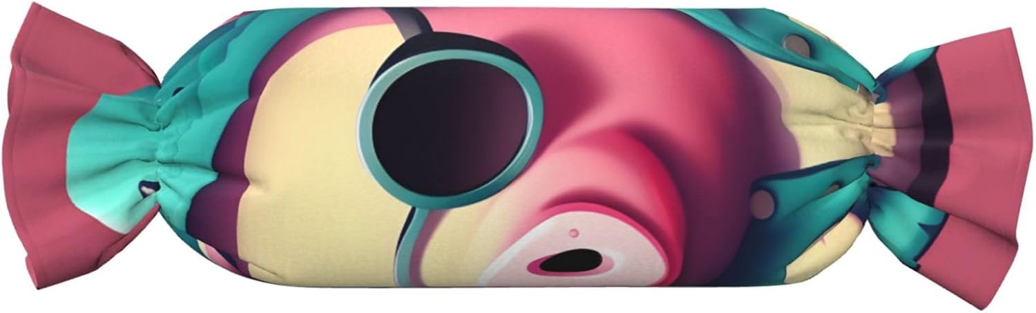 Cute Pig Print Candy Cylindrical Comfortable Pillow Throw Pillows Home Decor Easy Maintenance