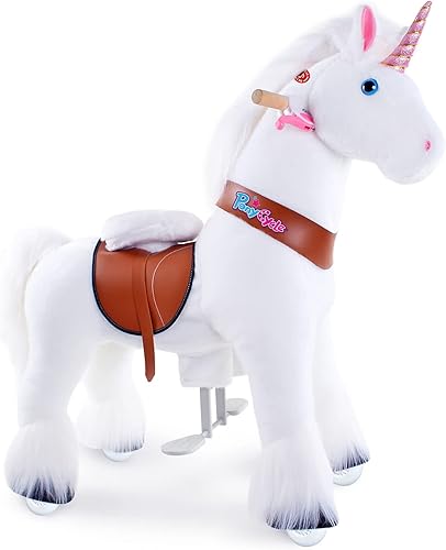 Miniatura 25 de PonyCycle Caballo para montar en caballo para niños de 4 a 7 años, caballos grandes, juguetes para montar en poni (36 pulgadas de altura/tamaño 4)