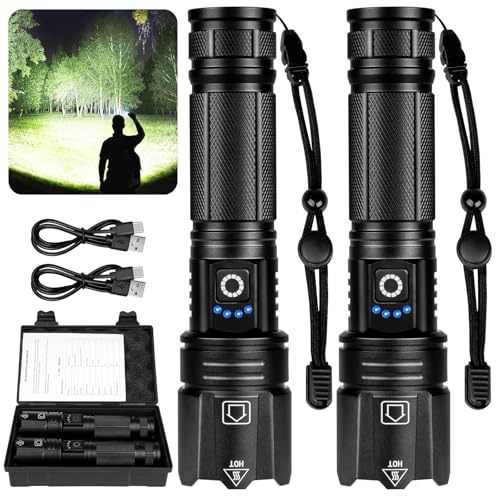 TIMSUMR Rechargeable LED 90,000 Flashlights High...