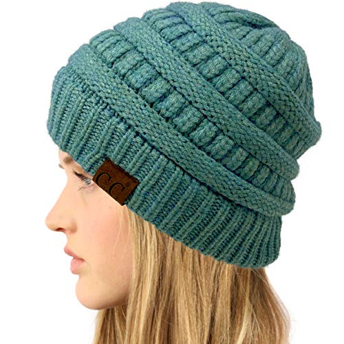Image of Hatsandscarf CC Exclusives Solid Color Beanie Tail Hat for Adult (MB-20A)