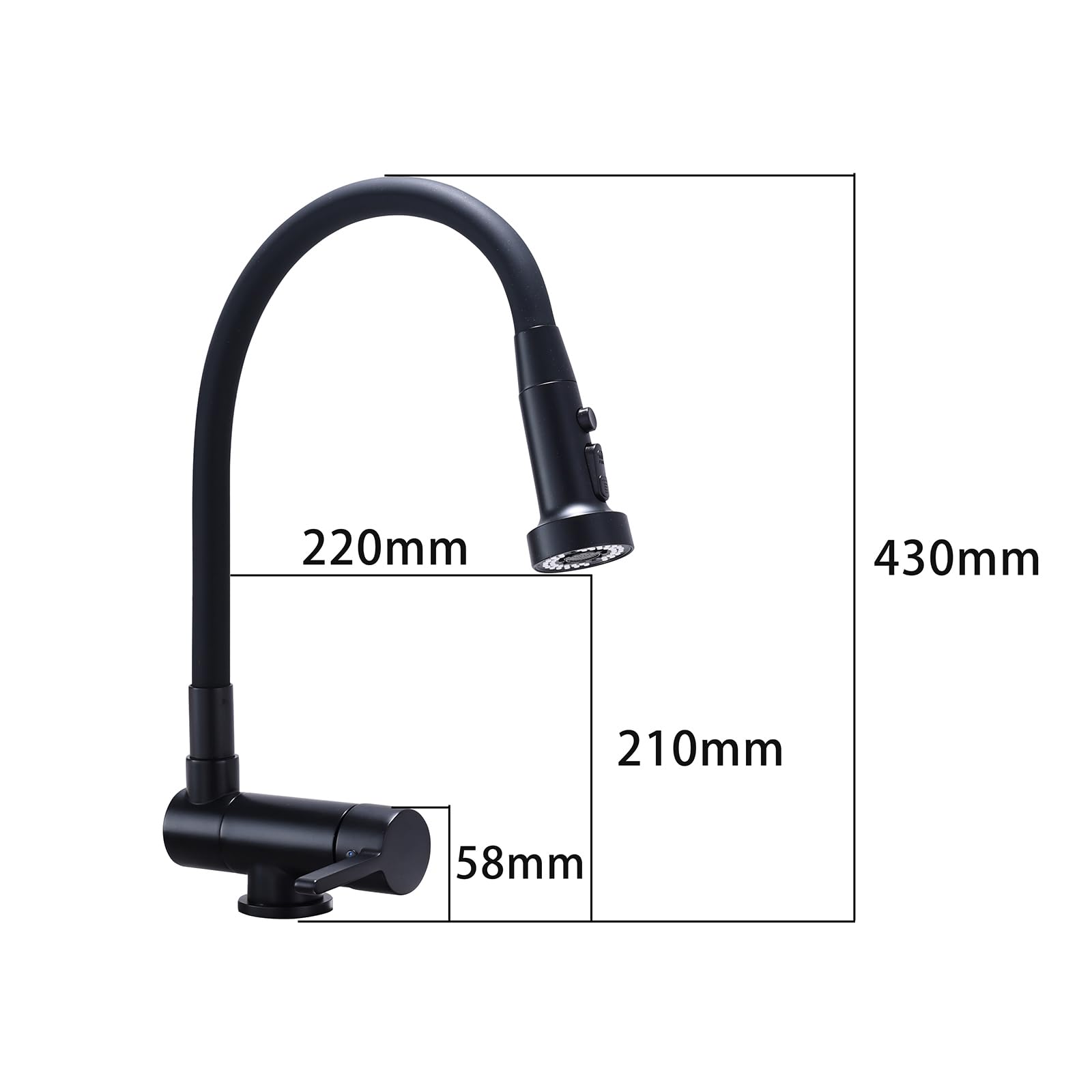 Grifo de Cocina Fregadero Abatible Grifo Cocina Flexible Cromado Grifo Cocina Abatible Bajo Ventana Grifo Mezclador Monomando Cocina