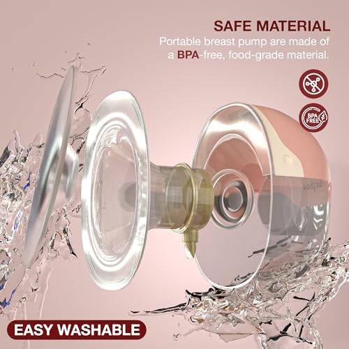 Image of Baybee CuddleFlow Wearable Electric Breast Pump for Mothers | Automatic Hands-Free Breast Pump Electrical Machine with 15 Suction Levels, 3 Modes, 1500mAh Battery & Cordless with Type C Charging | Portable Breast Milk Pump with Smart LED Display, BPA-Free Milk Cup, Quiet & Compact (Multicolor)