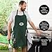 Team Sports America NFL Green Bay Packers Ultimate Grilling Apron | Bottle Opener and Insulated Beverage Holder | Heavy Duty Durable Cotton Canvas 300 GSM | Machine Washable | Adjustable Straps