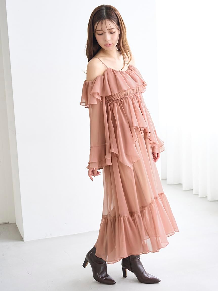 Amazon.co.jp: [スナイデル] オフショルフリルワンピ SWFO255031