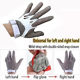 Cut Resistant Gloves Odporne Na Przecięcie Rękawice Ze Stali Nierdzewnej, Antypoślizgowe, Odporne Na Zużycie Rękawice Z Metalowym Łańcuchem, Rękawice Robocze Ochronne Rzeźnika (Size : A pack of one/X
