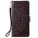 Produktbild Tosim Galaxy A21S Hülle Klappbar Leder, Brieftasche Handyhülle Klapphülle mit Kartenhalter Stossfest Lederhülle für Samsung Galaxy A21S - TOHHA080710 Braun