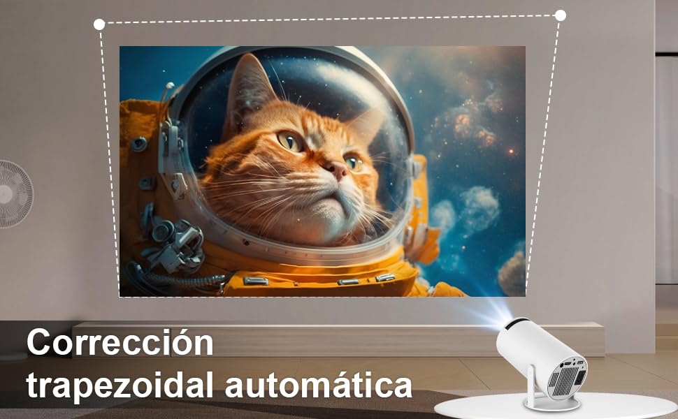 Mini proyector portátil Android 11 VAXI con WiFi 5G y Bluetooth 2