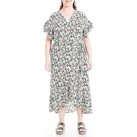 Max Studio Plus Size Wrapped Midi Dress Cover