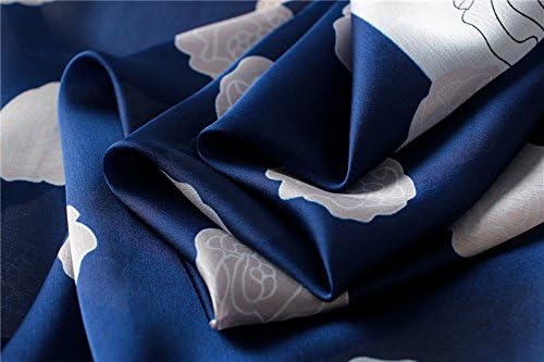 Silk Feeling Long Satin Scarf Fashion Beach Scarf Shawl Check Style Sunscreen Shawls Wraps-Lightweight Pattern - Image 6