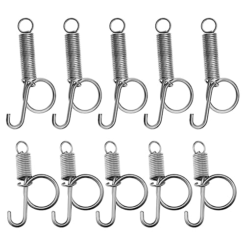 Image of The Lord of the Tools 30Pcs Spring Hook Cage Spring Cage Door Hooks Iron Spring Wire Latch Hook Cage Door Fixing Tools for Chickens Pigeons Rabbits