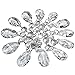 Supla Pack of 24 Teardrop Chandelier prisms candle chandelier Crystal Pendants Glass Pendants Beads