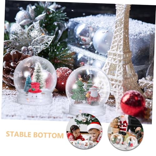 Bolas de Navidad transparentes y rellenables: Pack de 24 adornos vacíos 4