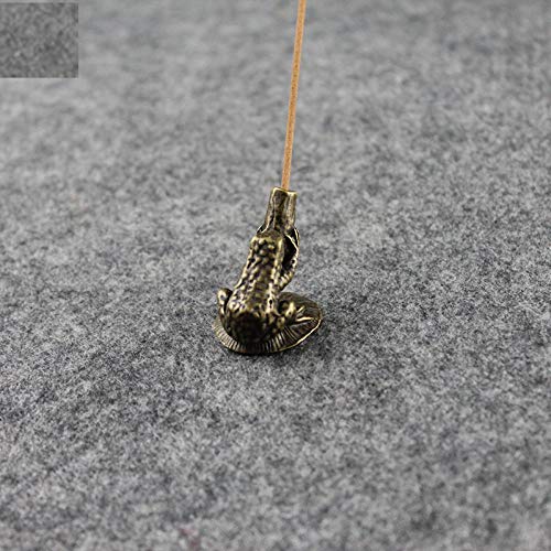 Thé pites accessoires de décoration de maison grenouille antique en bronze - 4