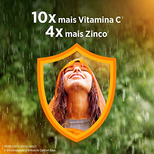 Centrum Pro Imunidade, Suplemento Alimentar com Vitamina C, Vitamina B e Zinco, 60 comprimidos