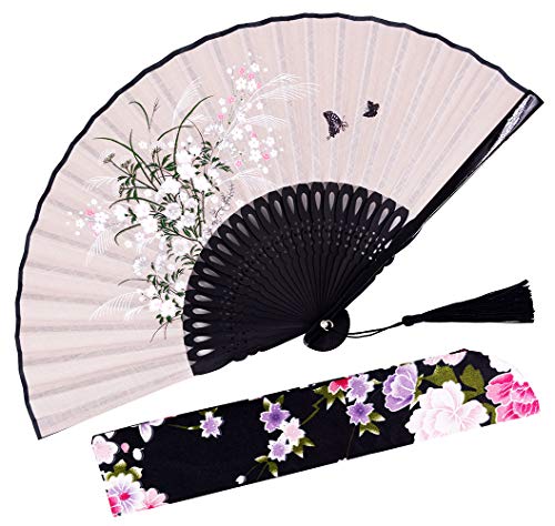 Amajiji Small Folding Hand Fan, 8.27