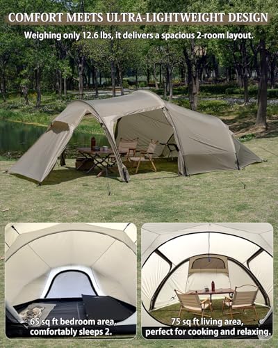 Carpa túnel ultraligera para 4 personas miniatura 3