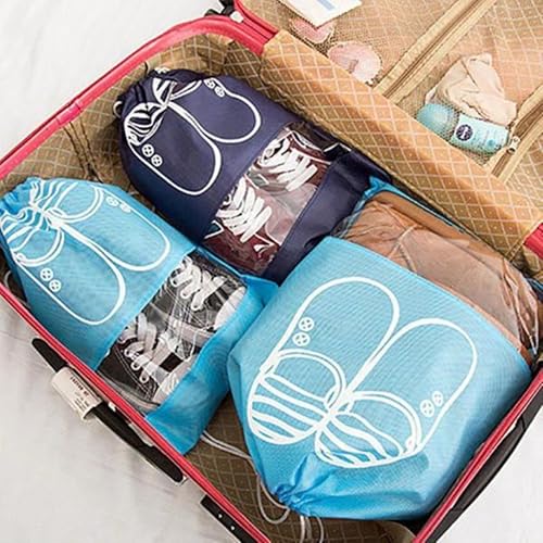 Image of Concepta Shoe Bag for Travel & Storage Travel Organizer for Women & Men Water-Resistant Travel Accessories Shoe Organizer Shoe Bags Pouches Cover for Travelling Travel Essentials (Pack of 5 PIS)