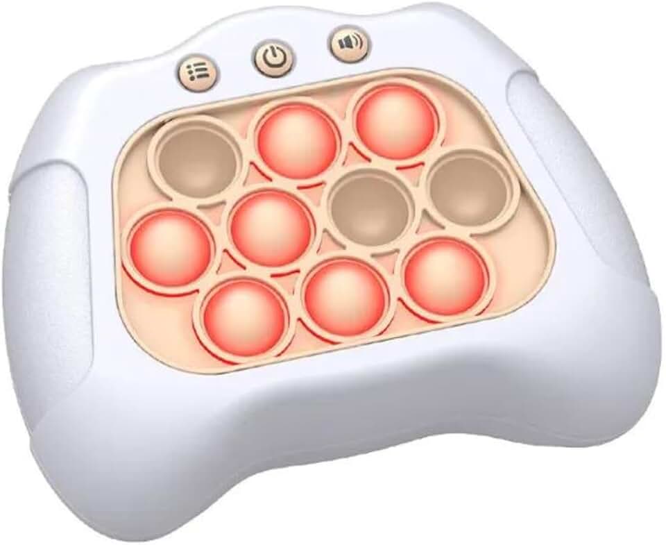 Pop It Game Eletrônico Automático - Brinquedo Interativo Push Puzzle PREMIUM DUPIN (BRANCO)